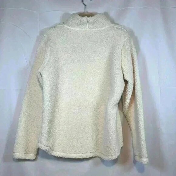 BCG SHERPA‎ TURTLENECK LONG SLEEVE PULLOVER FRONT POCKET CREAM SIZE M - Picture 4 of 8